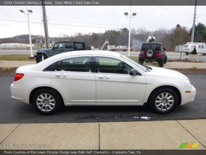 Stone White / Dark Slate Gray 2009 Chrysler Sebring LX Sedan