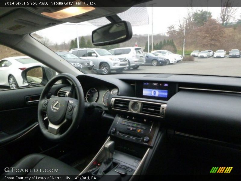 Nebula Gray Pearl / Black 2014 Lexus IS 250 AWD