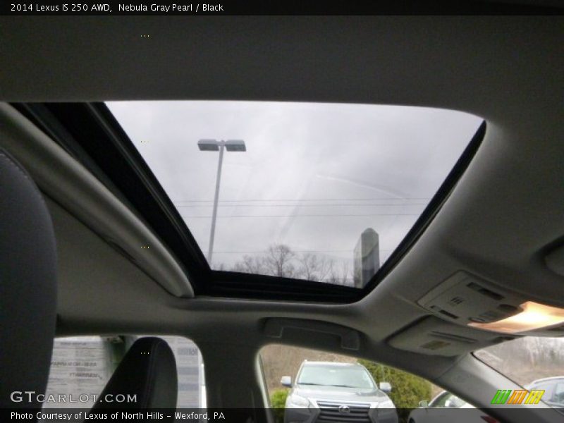 Nebula Gray Pearl / Black 2014 Lexus IS 250 AWD