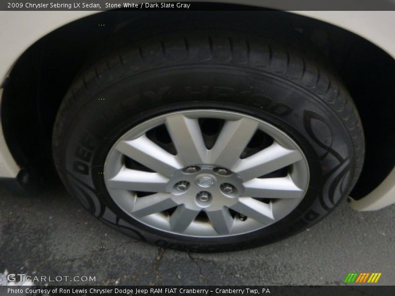 Stone White / Dark Slate Gray 2009 Chrysler Sebring LX Sedan