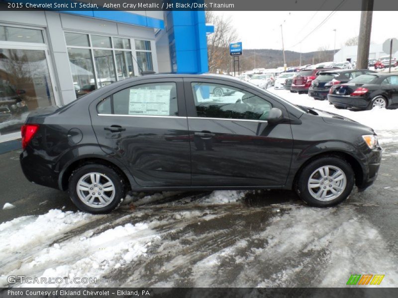 Ashen Gray Metallic / Jet Black/Dark Titanium 2015 Chevrolet Sonic LT Sedan