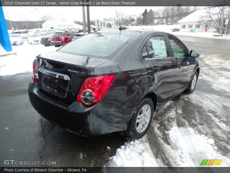 Ashen Gray Metallic / Jet Black/Dark Titanium 2015 Chevrolet Sonic LT Sedan