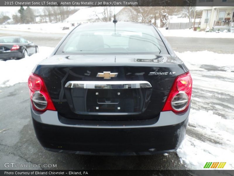 Ashen Gray Metallic / Jet Black/Dark Titanium 2015 Chevrolet Sonic LT Sedan