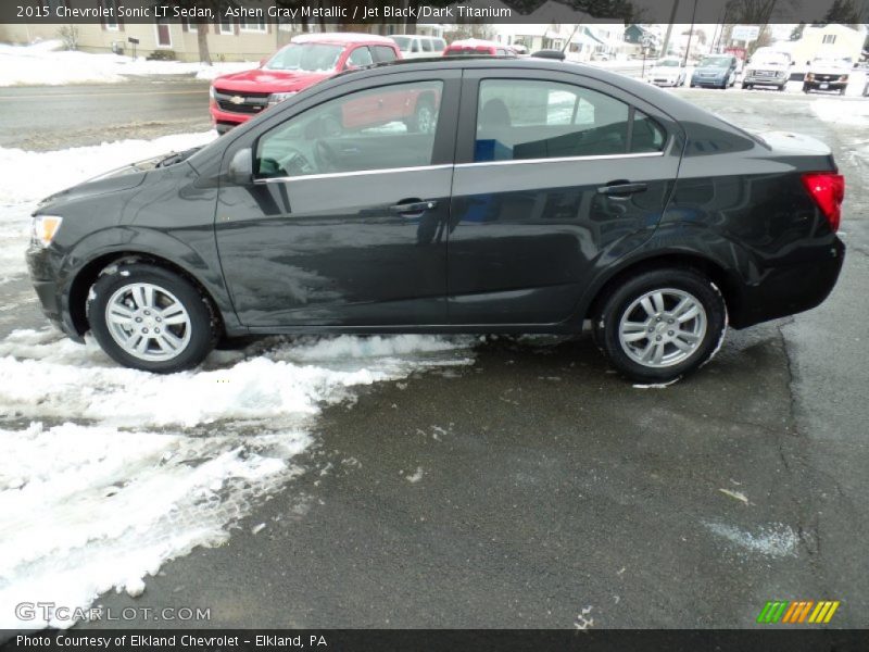 Ashen Gray Metallic / Jet Black/Dark Titanium 2015 Chevrolet Sonic LT Sedan