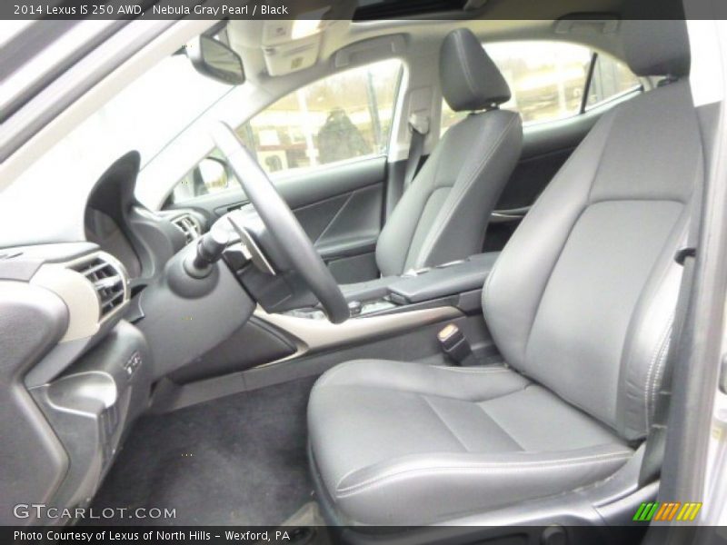Nebula Gray Pearl / Black 2014 Lexus IS 250 AWD