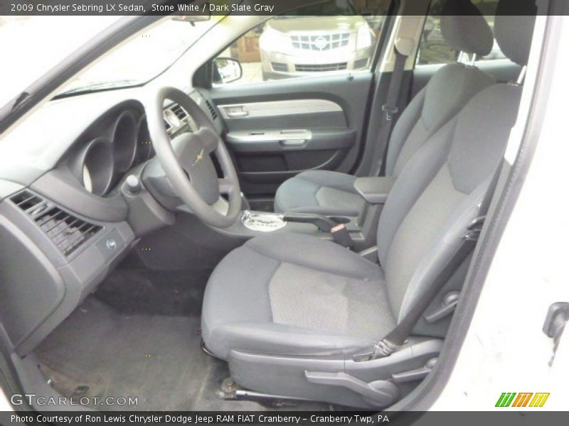 Stone White / Dark Slate Gray 2009 Chrysler Sebring LX Sedan