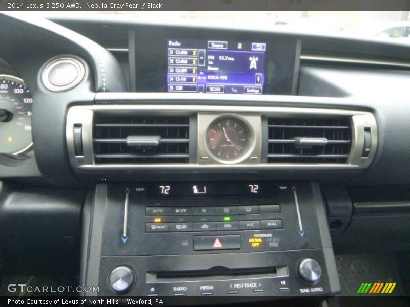 Nebula Gray Pearl / Black 2014 Lexus IS 250 AWD