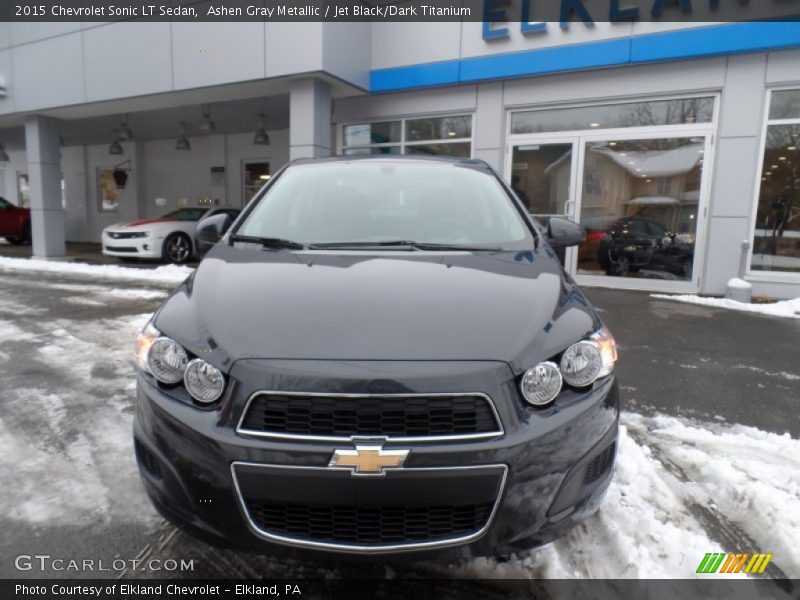 Ashen Gray Metallic / Jet Black/Dark Titanium 2015 Chevrolet Sonic LT Sedan