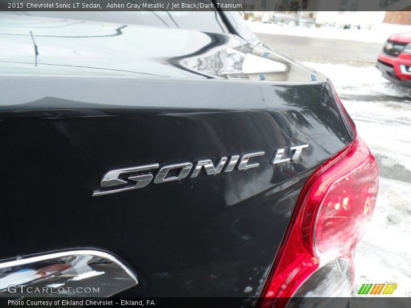 Ashen Gray Metallic / Jet Black/Dark Titanium 2015 Chevrolet Sonic LT Sedan