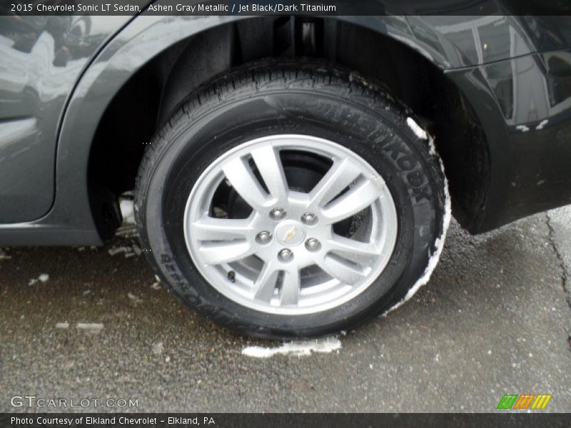 Ashen Gray Metallic / Jet Black/Dark Titanium 2015 Chevrolet Sonic LT Sedan