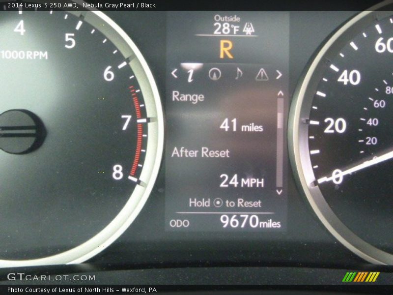 Nebula Gray Pearl / Black 2014 Lexus IS 250 AWD