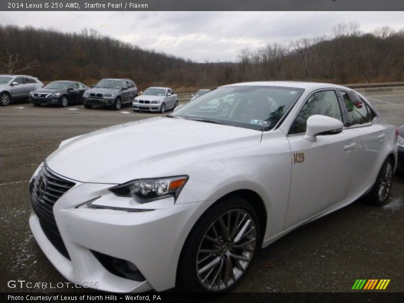 Starfire Pearl / Flaxen 2014 Lexus IS 250 AWD