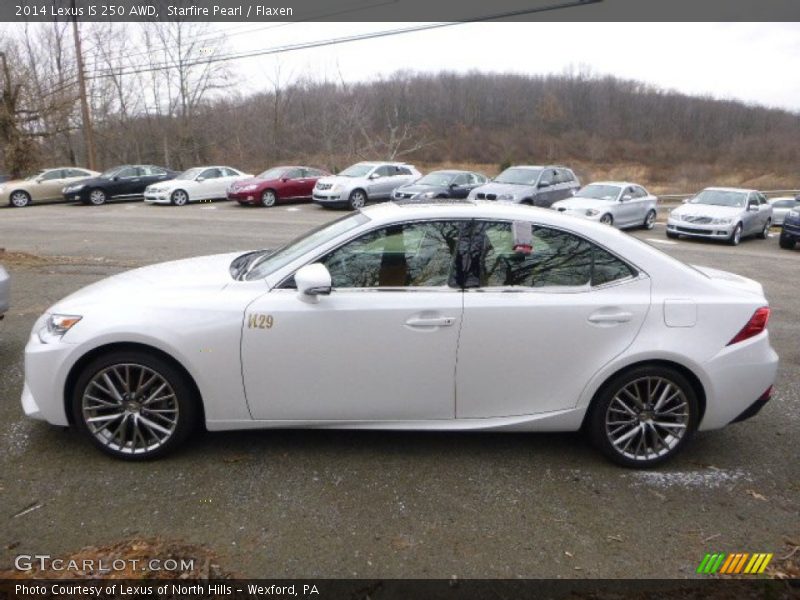 Starfire Pearl / Flaxen 2014 Lexus IS 250 AWD