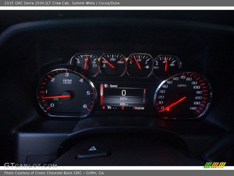 Summit White / Cocoa/Dune 2015 GMC Sierra 1500 SLT Crew Cab
