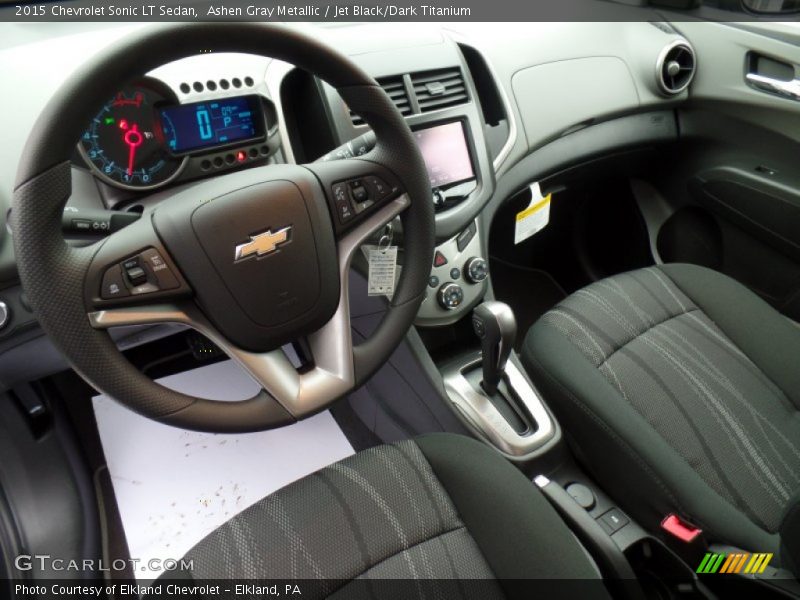 Ashen Gray Metallic / Jet Black/Dark Titanium 2015 Chevrolet Sonic LT Sedan