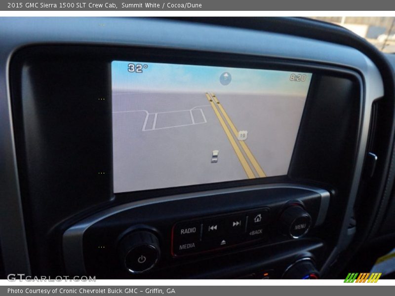 Summit White / Cocoa/Dune 2015 GMC Sierra 1500 SLT Crew Cab