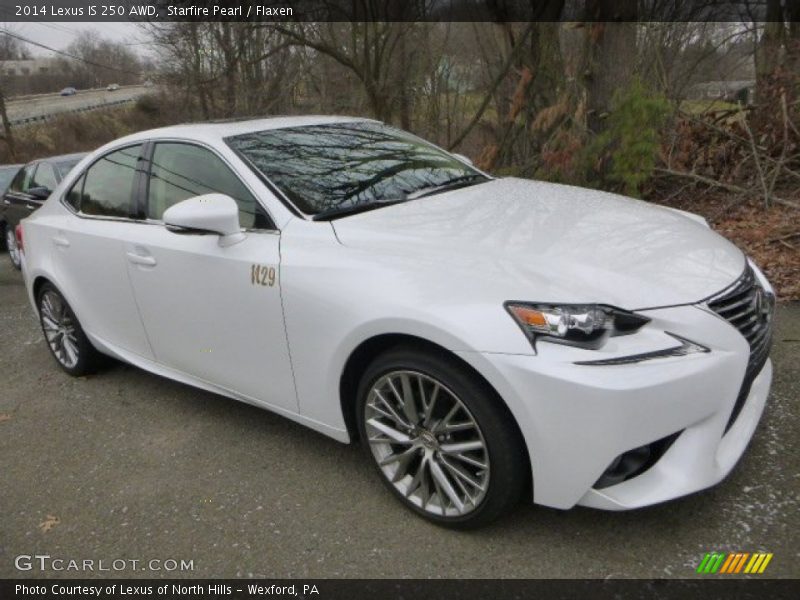 Starfire Pearl / Flaxen 2014 Lexus IS 250 AWD