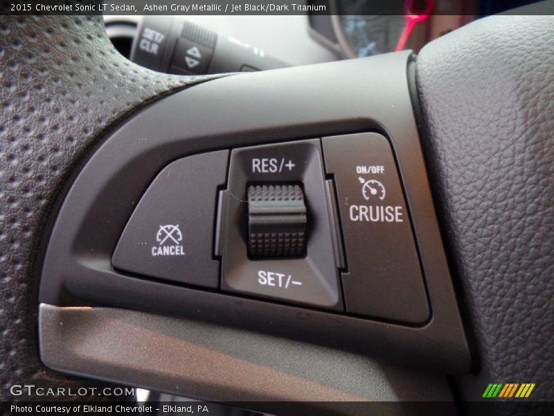 Ashen Gray Metallic / Jet Black/Dark Titanium 2015 Chevrolet Sonic LT Sedan