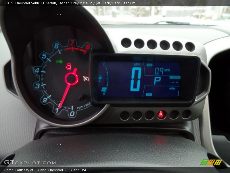 Ashen Gray Metallic / Jet Black/Dark Titanium 2015 Chevrolet Sonic LT Sedan