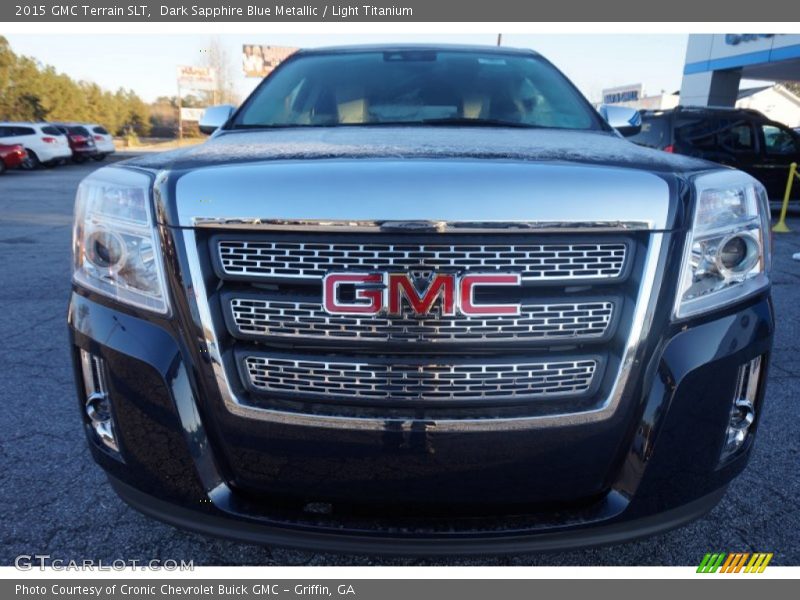 Dark Sapphire Blue Metallic / Light Titanium 2015 GMC Terrain SLT