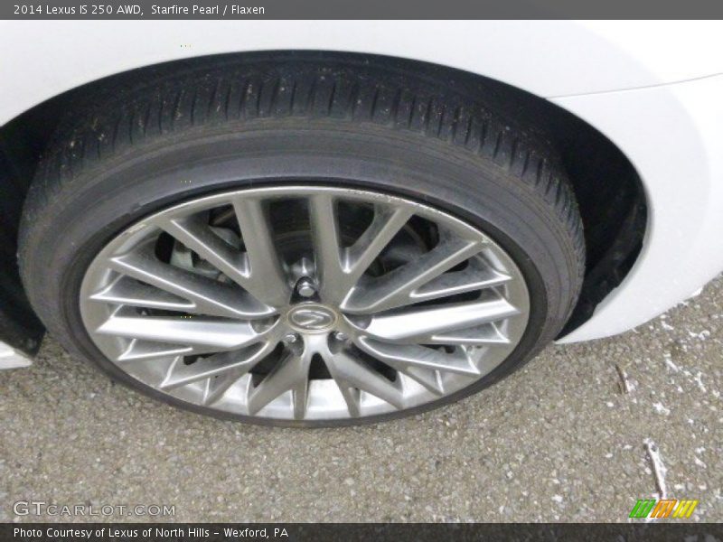 Starfire Pearl / Flaxen 2014 Lexus IS 250 AWD