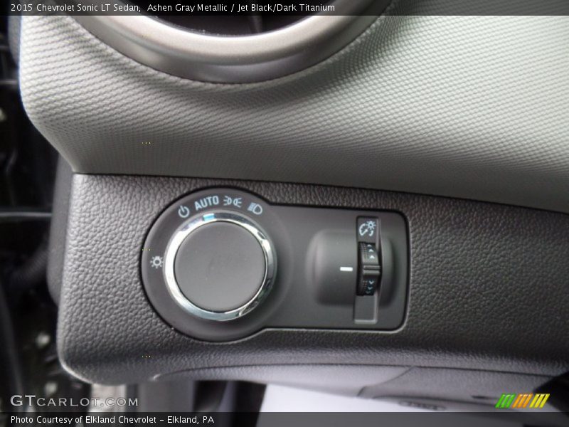 Ashen Gray Metallic / Jet Black/Dark Titanium 2015 Chevrolet Sonic LT Sedan