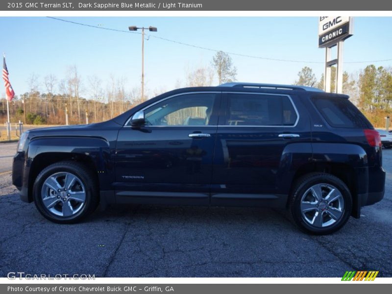 Dark Sapphire Blue Metallic / Light Titanium 2015 GMC Terrain SLT