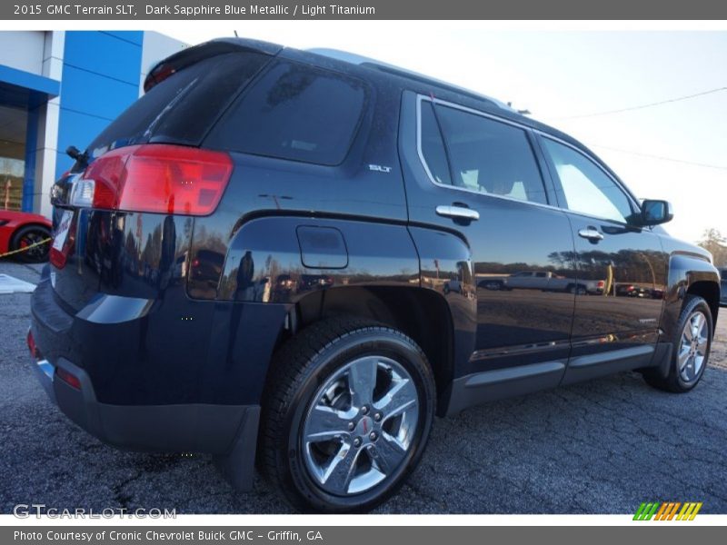 Dark Sapphire Blue Metallic / Light Titanium 2015 GMC Terrain SLT