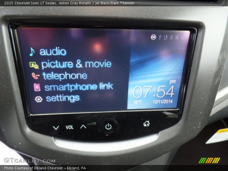 Ashen Gray Metallic / Jet Black/Dark Titanium 2015 Chevrolet Sonic LT Sedan