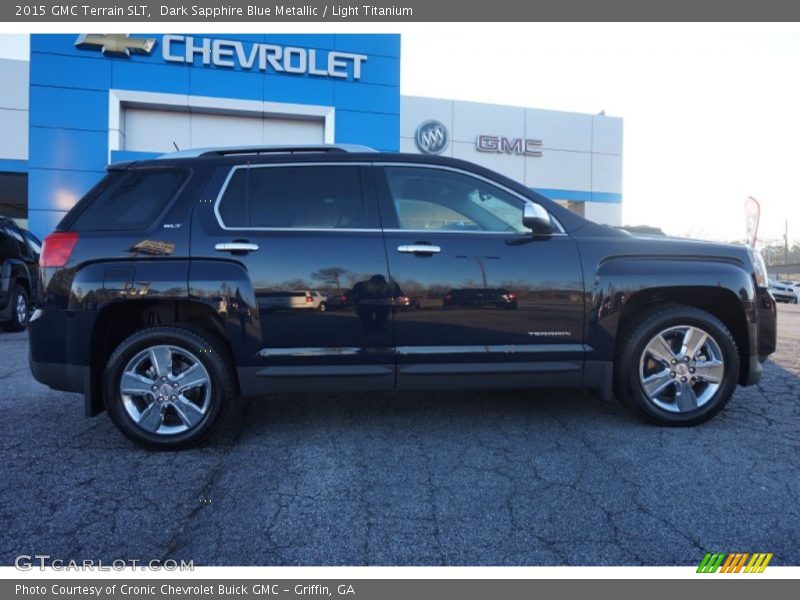 Dark Sapphire Blue Metallic / Light Titanium 2015 GMC Terrain SLT