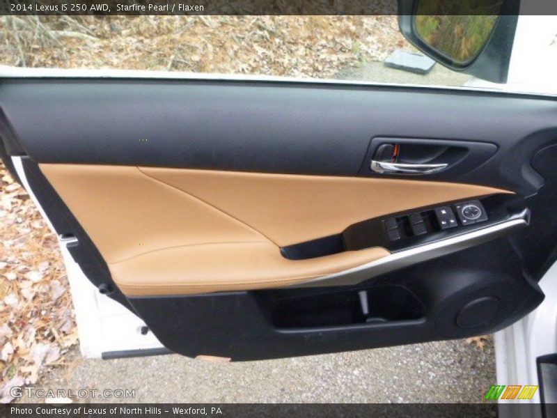 Starfire Pearl / Flaxen 2014 Lexus IS 250 AWD