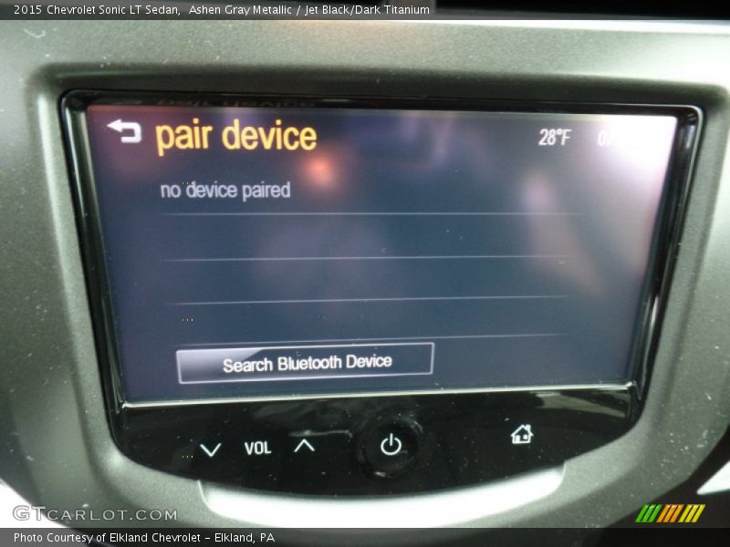 Ashen Gray Metallic / Jet Black/Dark Titanium 2015 Chevrolet Sonic LT Sedan