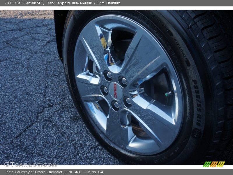 Dark Sapphire Blue Metallic / Light Titanium 2015 GMC Terrain SLT