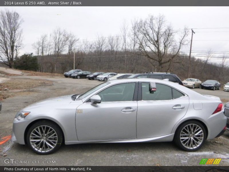 Atomic Silver / Black 2014 Lexus IS 250 AWD