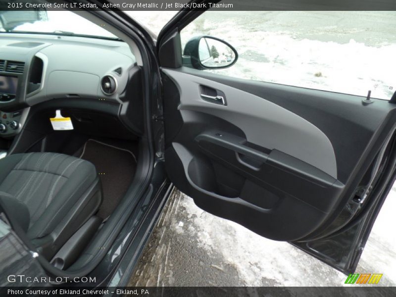 Ashen Gray Metallic / Jet Black/Dark Titanium 2015 Chevrolet Sonic LT Sedan