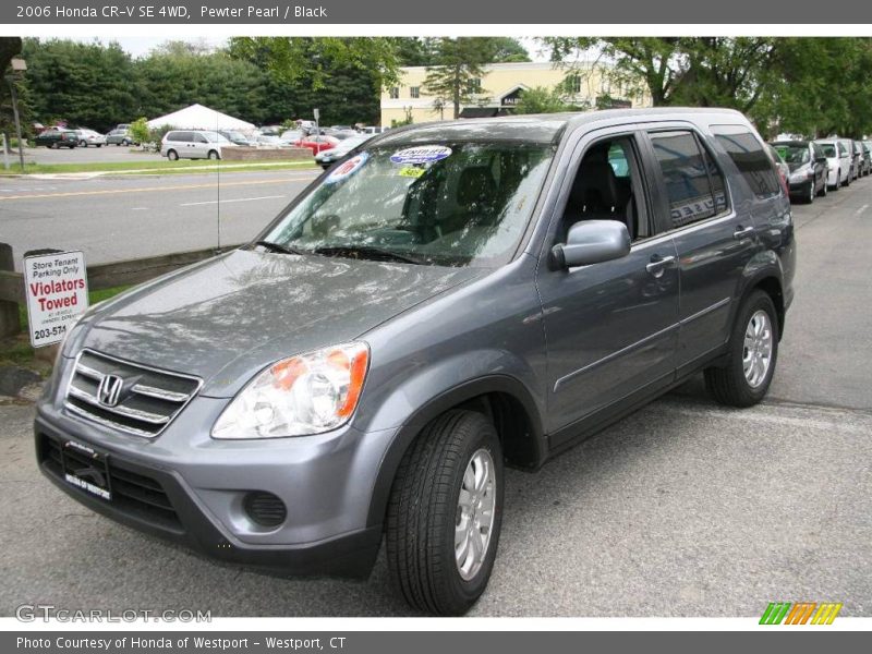 Pewter Pearl / Black 2006 Honda CR-V SE 4WD