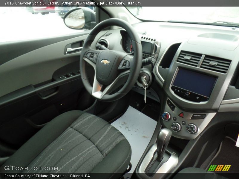 Ashen Gray Metallic / Jet Black/Dark Titanium 2015 Chevrolet Sonic LT Sedan