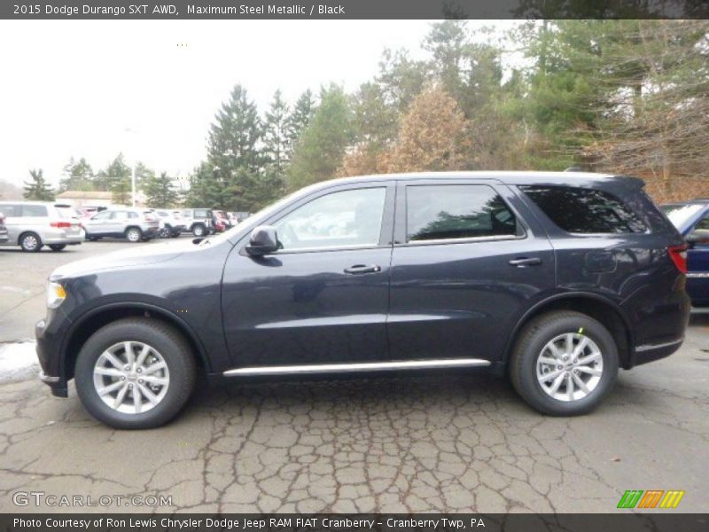 Maximum Steel Metallic / Black 2015 Dodge Durango SXT AWD