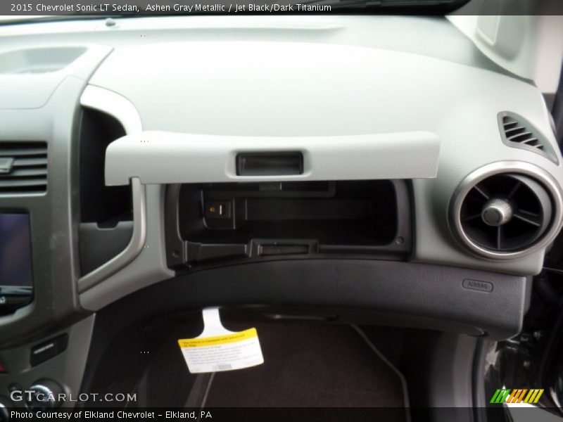 Ashen Gray Metallic / Jet Black/Dark Titanium 2015 Chevrolet Sonic LT Sedan