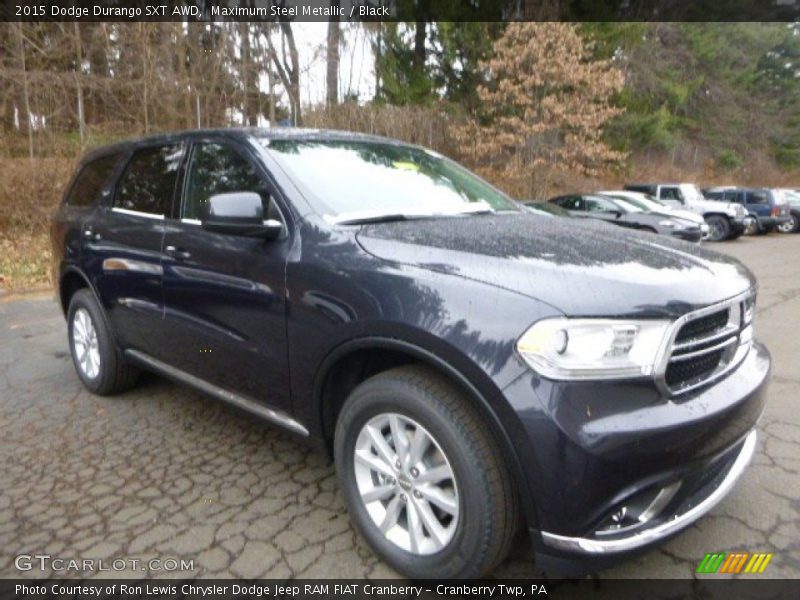 Maximum Steel Metallic / Black 2015 Dodge Durango SXT AWD