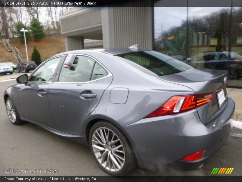 Nebula Gray Pearl / Black 2014 Lexus IS 250 AWD