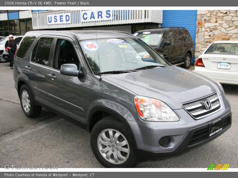 Pewter Pearl / Black 2006 Honda CR-V SE 4WD