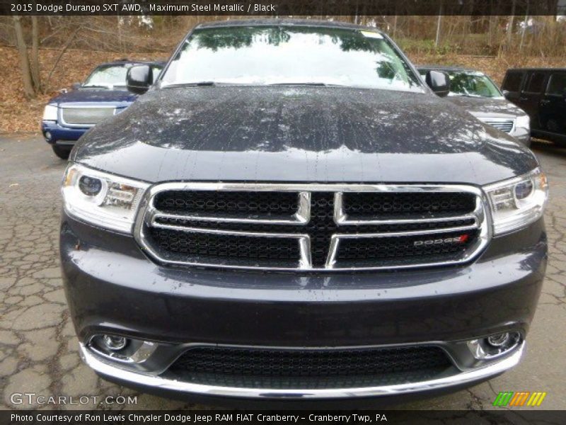 Maximum Steel Metallic / Black 2015 Dodge Durango SXT AWD