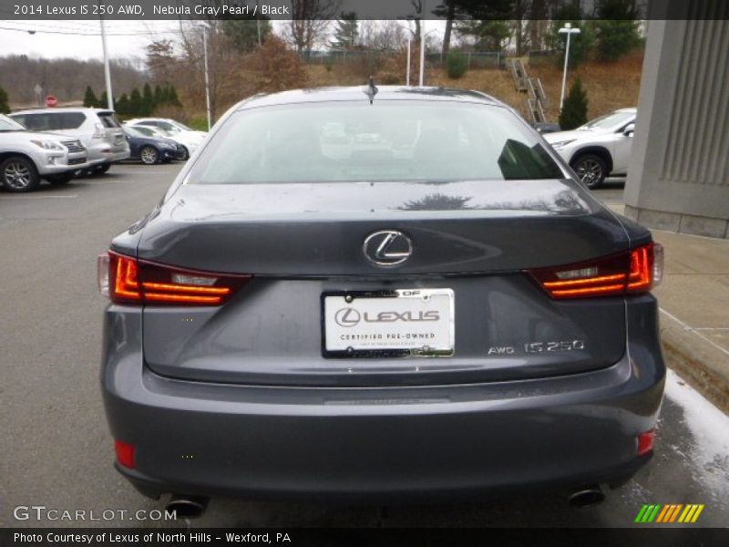 Nebula Gray Pearl / Black 2014 Lexus IS 250 AWD