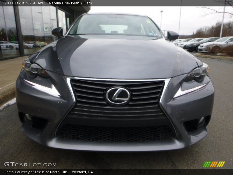 Nebula Gray Pearl / Black 2014 Lexus IS 250 AWD