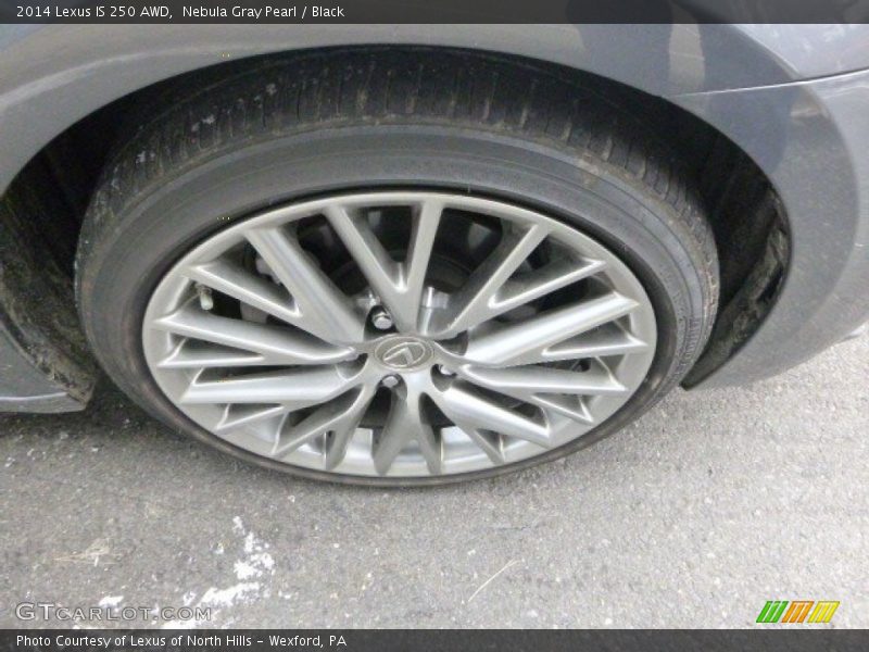 Nebula Gray Pearl / Black 2014 Lexus IS 250 AWD