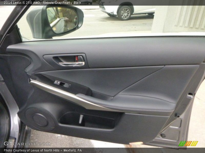 Nebula Gray Pearl / Black 2014 Lexus IS 250 AWD