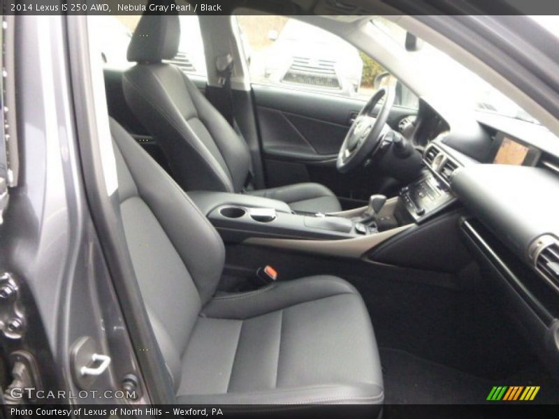 Nebula Gray Pearl / Black 2014 Lexus IS 250 AWD