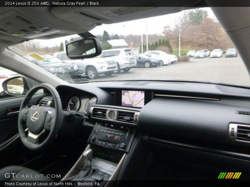 Nebula Gray Pearl / Black 2014 Lexus IS 250 AWD