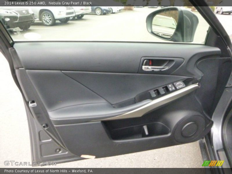 Nebula Gray Pearl / Black 2014 Lexus IS 250 AWD